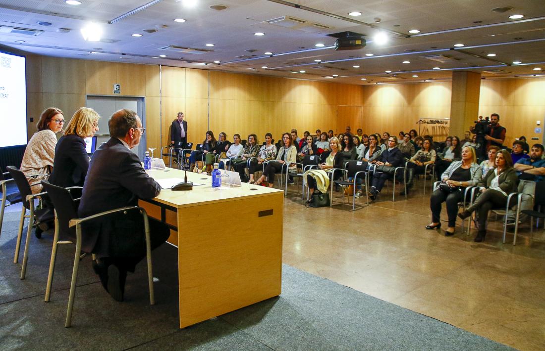 La conferència sobre la intervenció en persones amb TEA va tenir lloc al Centre de Congressos, ahir a la tarda.