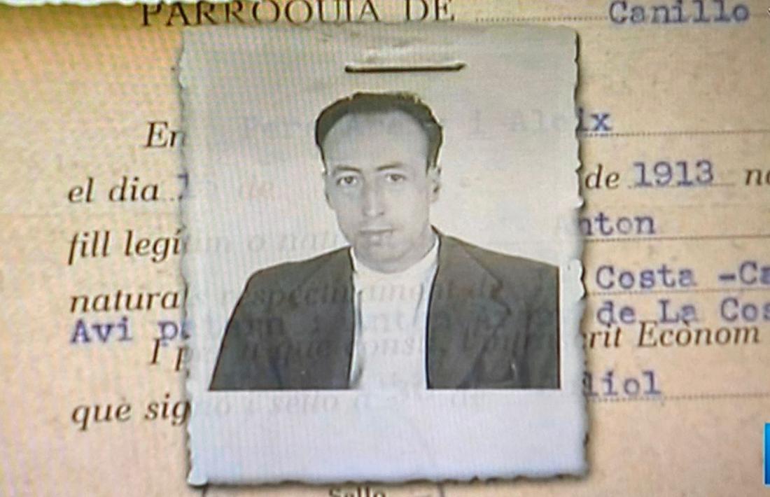 Retrat de passaport de Pere Areny, que el mateix tribunal que el condemna a mort considerava de mentalitat “bastant simple”.