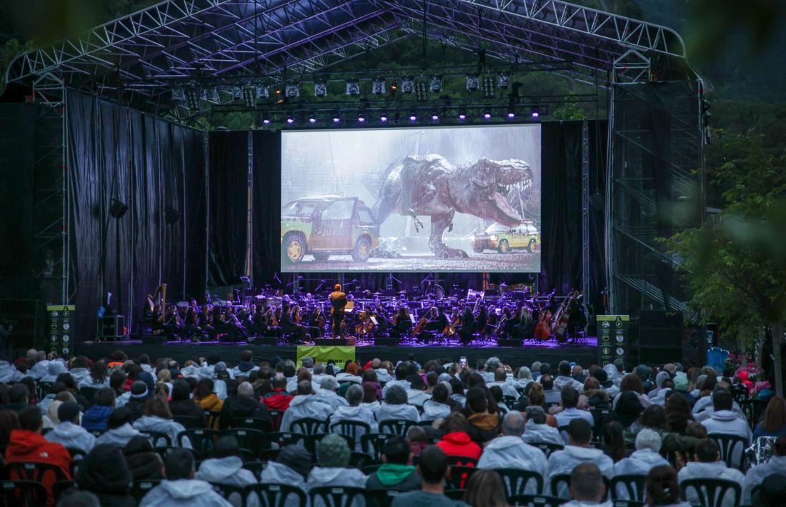 Projecció de ‘Jurassic Park’ al Parc Central.