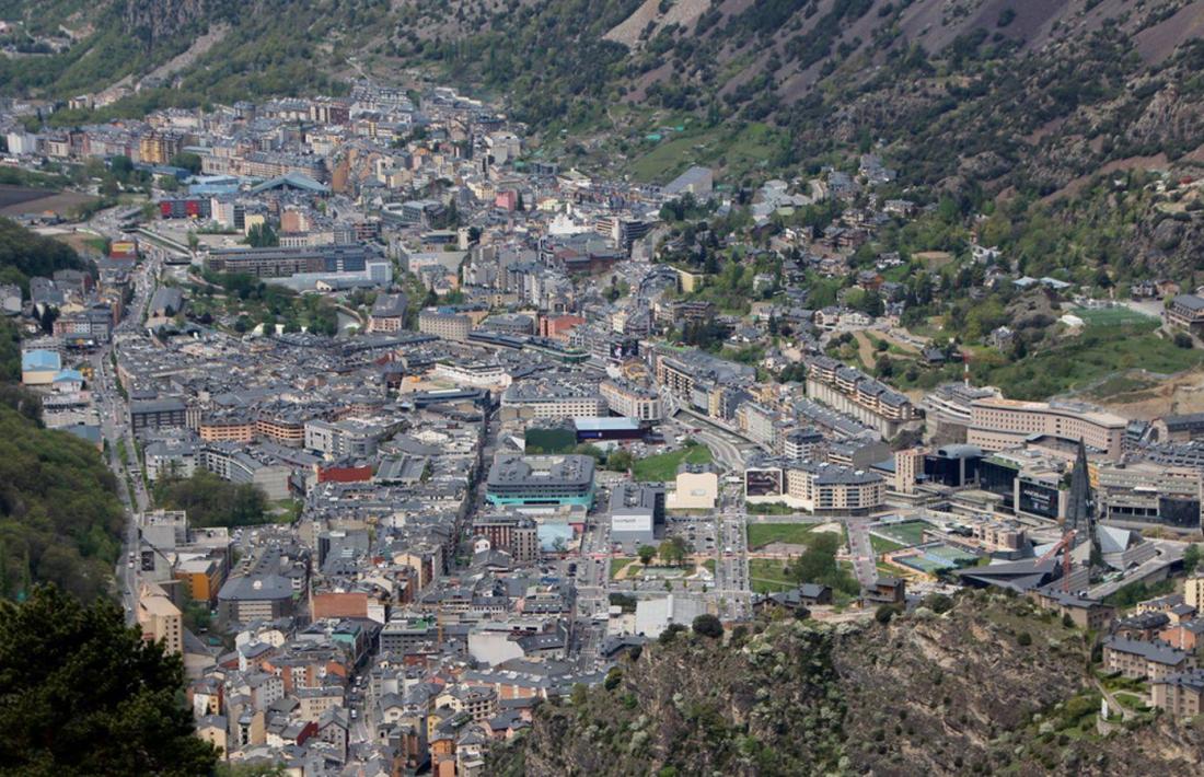 Una vista aèria de la vall central.