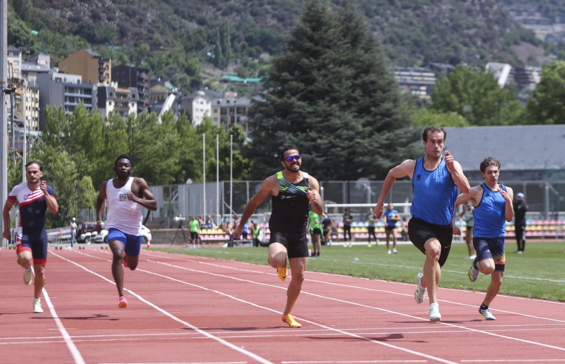 Guillem Arderiu va batre el rècord d’Andorra dels 100 metres.