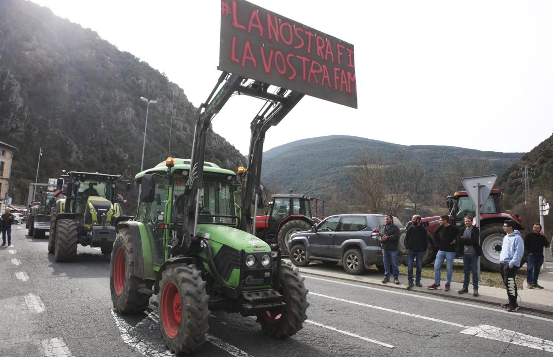 La darrera protesta del món de la pagesia que va tallar la frontera sud.