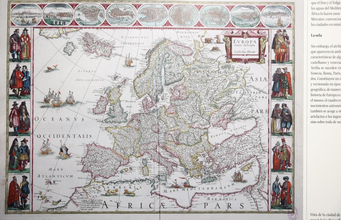 El mapa d’Europa inclòs per Blaeu al Theatrum Orbis Terrarum (1640). 