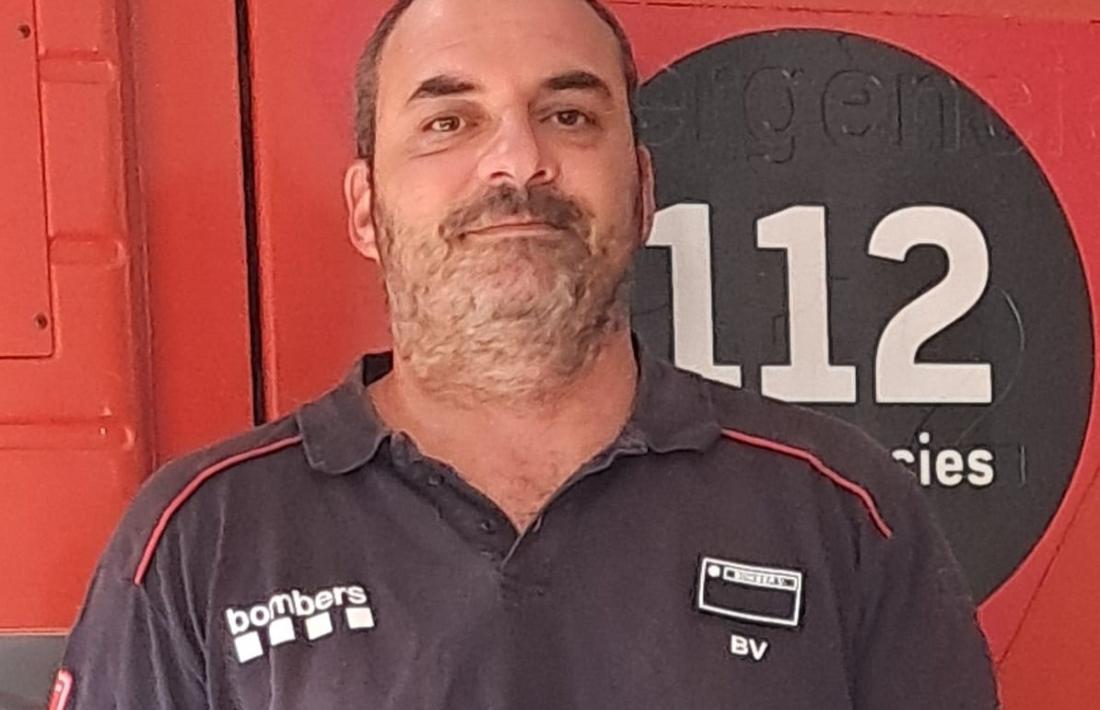 Marc Nadal, bomber voluntari. 