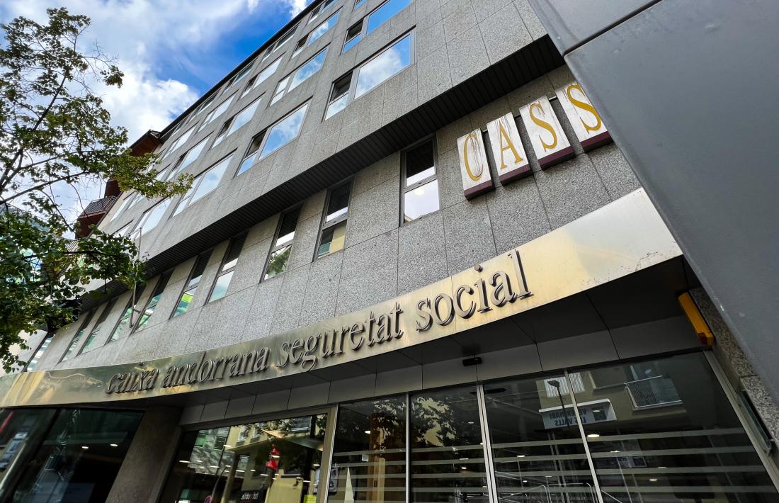 La façana de la Caixa Andorrana de Seguretat Social.