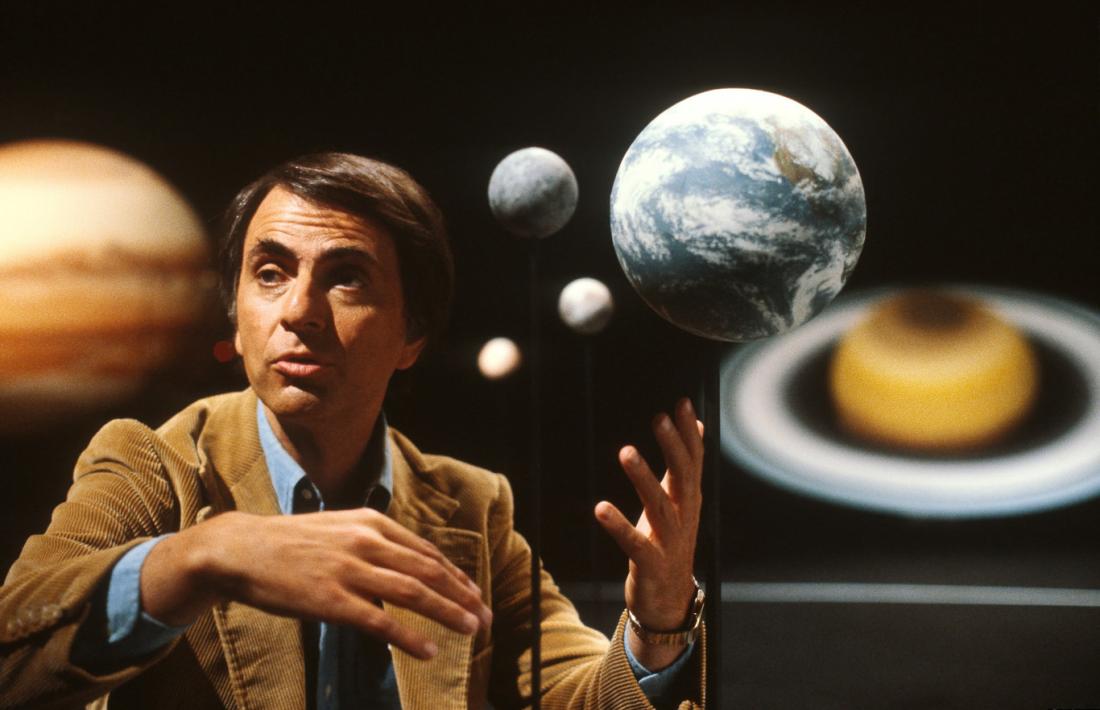 Sagan, pare de ‘Cosmos’: la sèrie es va emetre per TVE a partir del 15 de juliol del 1982.