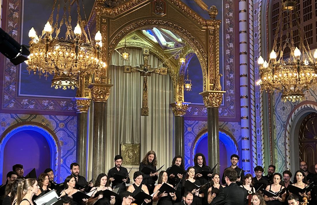 Un instant del concert ofert pel Joven Coro de Andalucía.