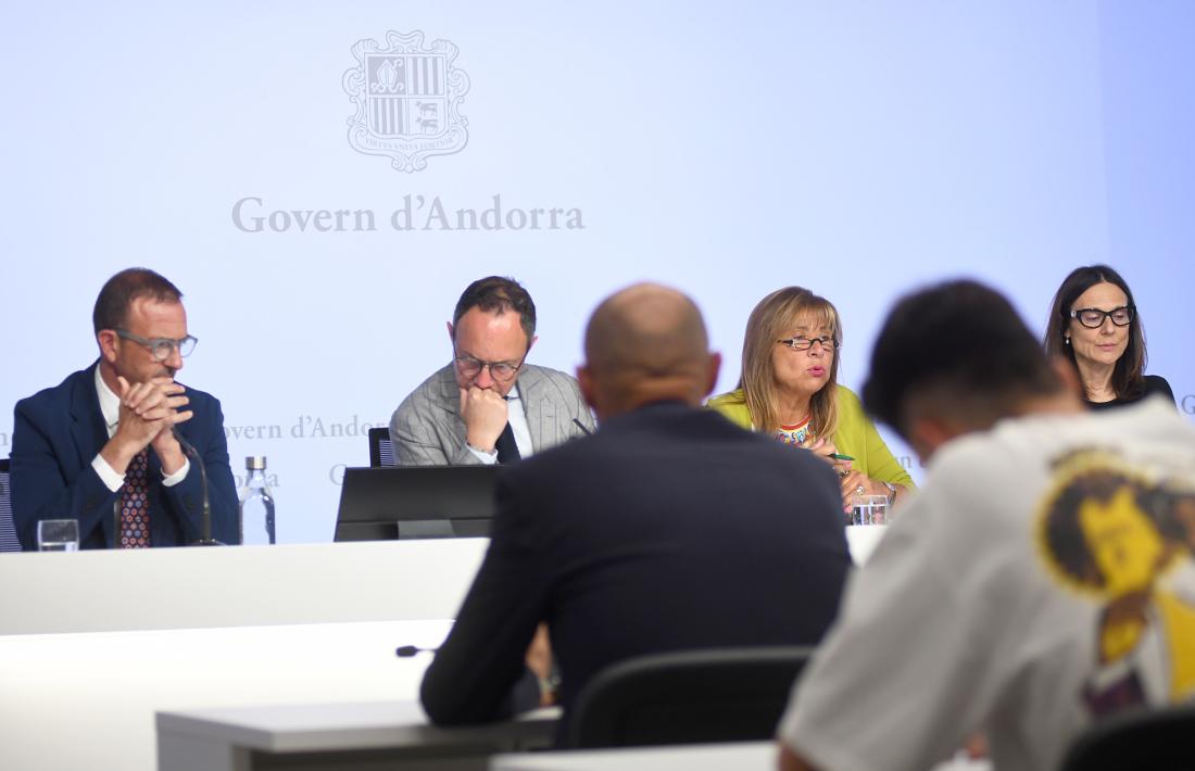 Torres, Espot, Marsol i Molné en la presentació "definitiva" de la llei òmnibus.