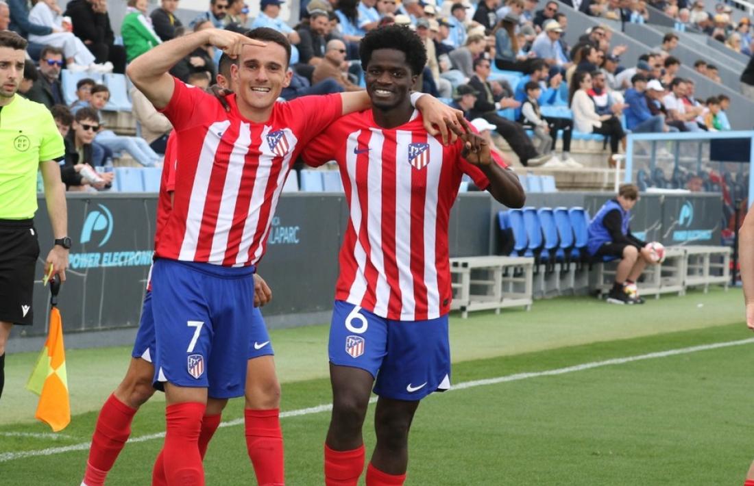 Assane Ndiaye, amb l'Atlètico Madrid B.