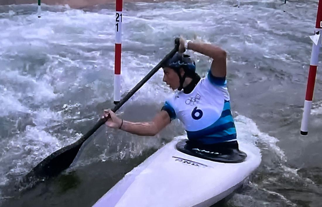 Monica Doria, mentre disputava a la semifinal.