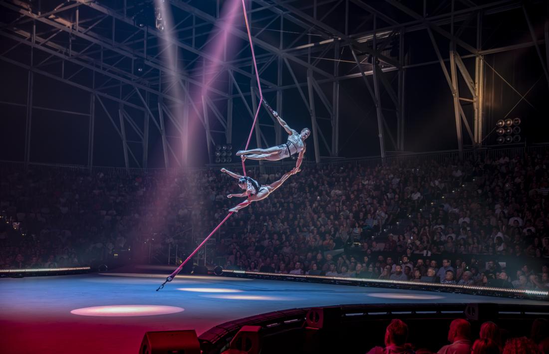 Un número acrobàtic de l’espectacle ‘Sublim’.