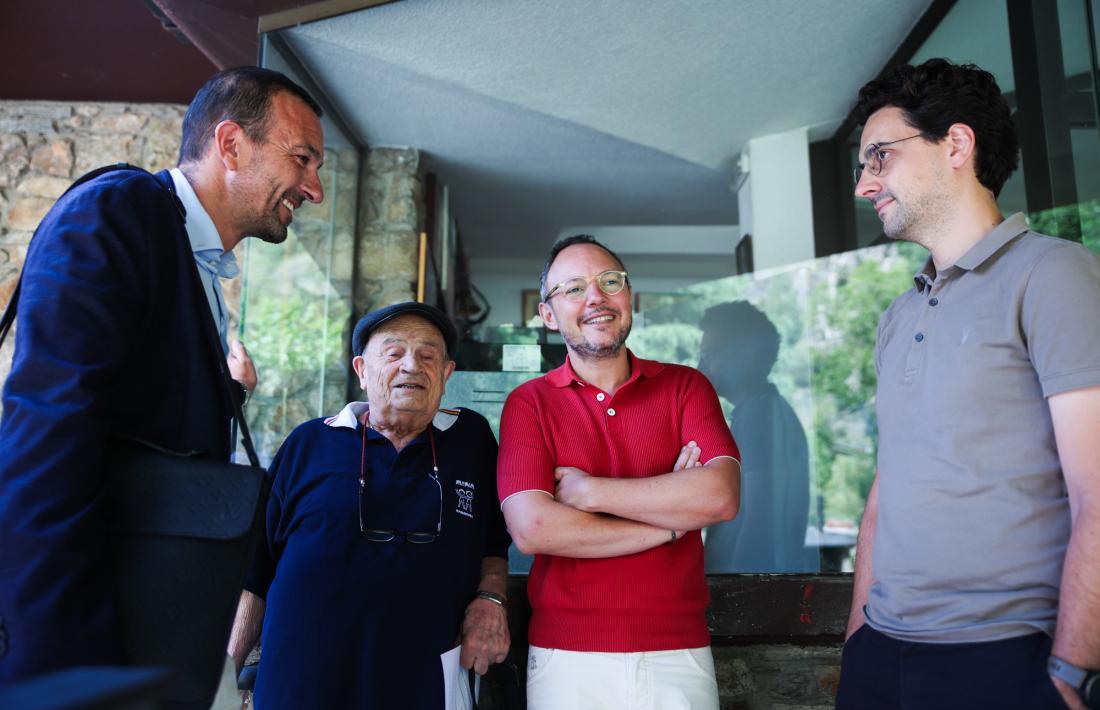 Espot, Torres i Casal, amb mossèn Ramon de Canillo.