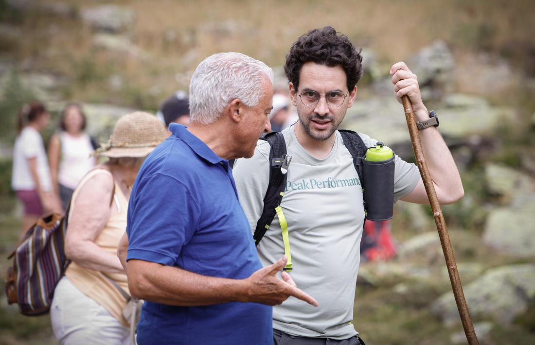 Josep Maria Cabanes i Guillem Casal, avui a la vall de Rialb.