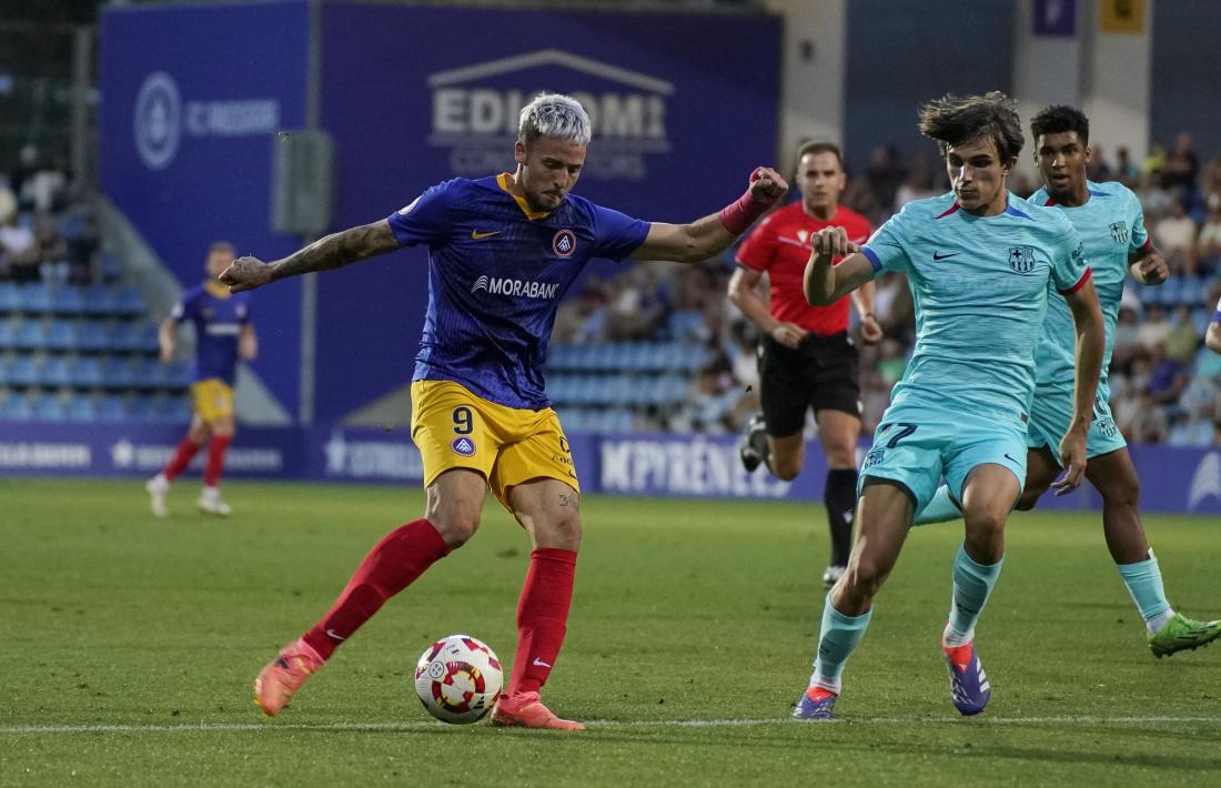 Manu Nieto va tornar a jugar amb la samarreta de l’FC Andorra.