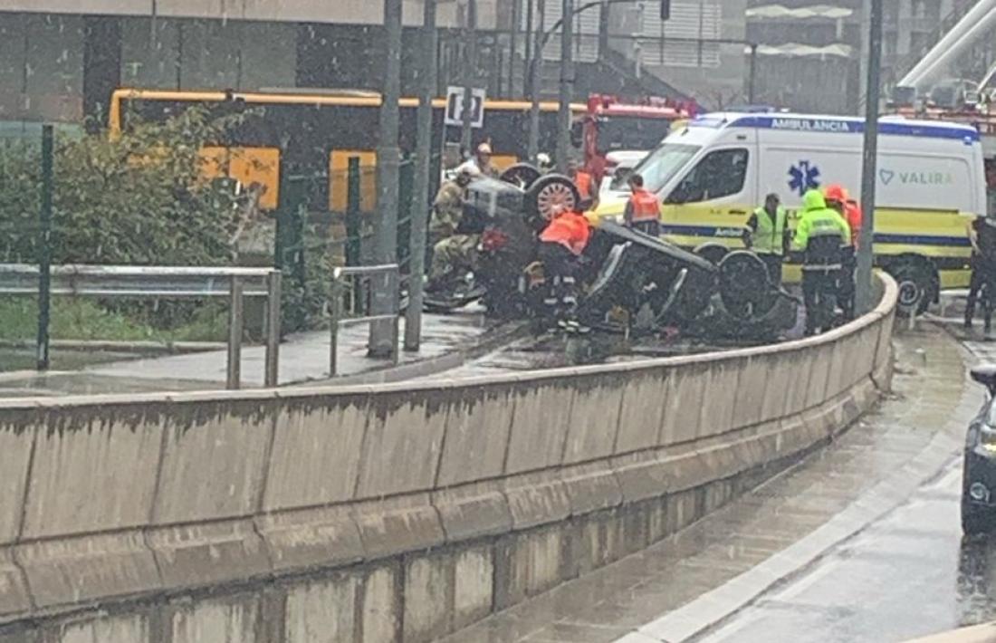 L'accident s'ha produït cap a les sis de la tarda.