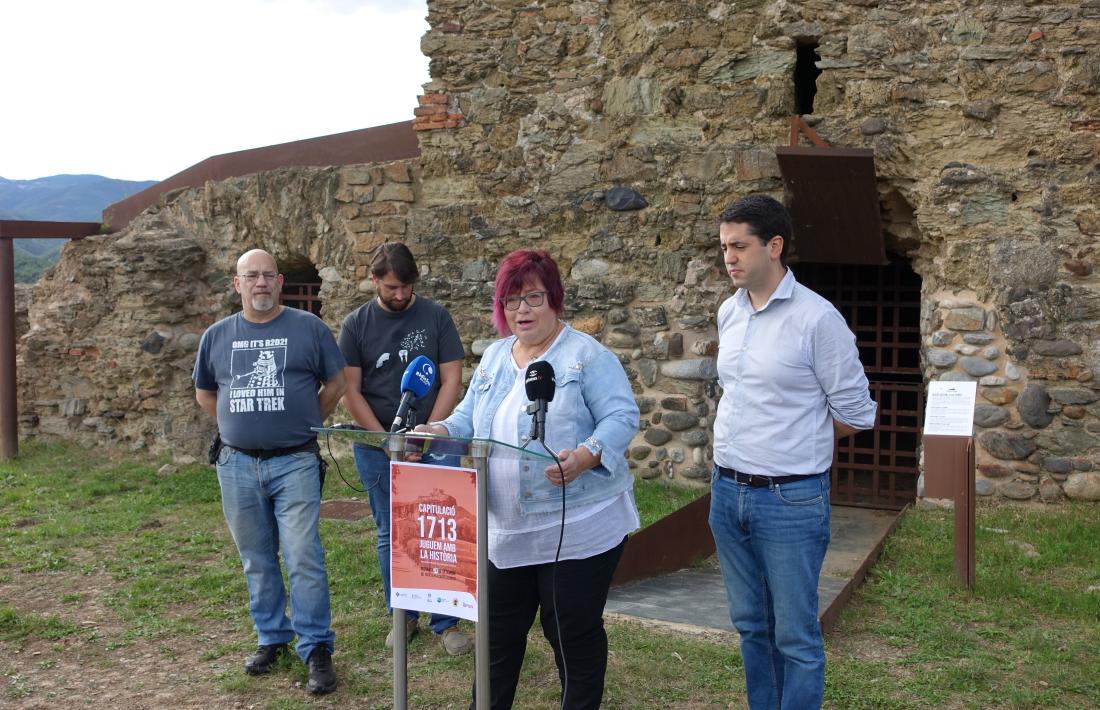 Un moment de la presentació, a la Torre Solsona.