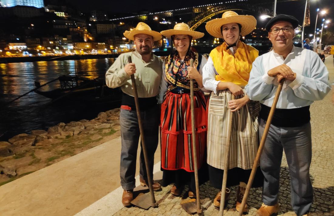 Membres del grup de folklore Casa de Portugal en una edició anterior de la cita a Viseu.