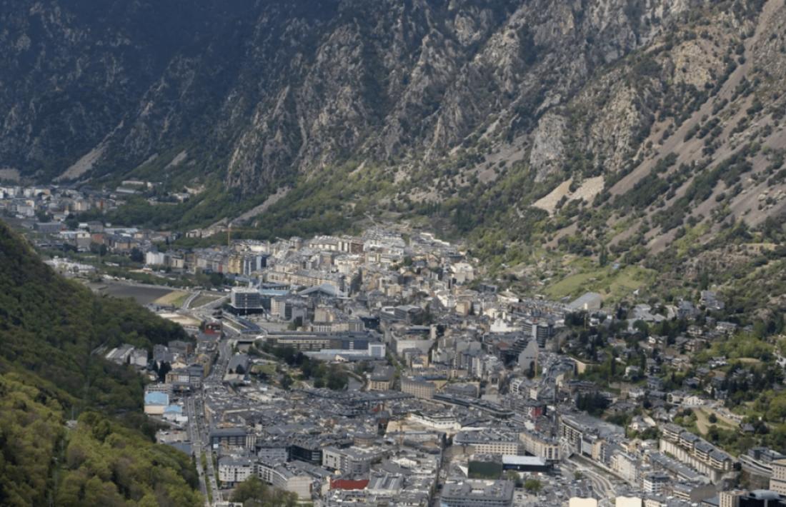 Vista genèrica d'Andorra la Vella.