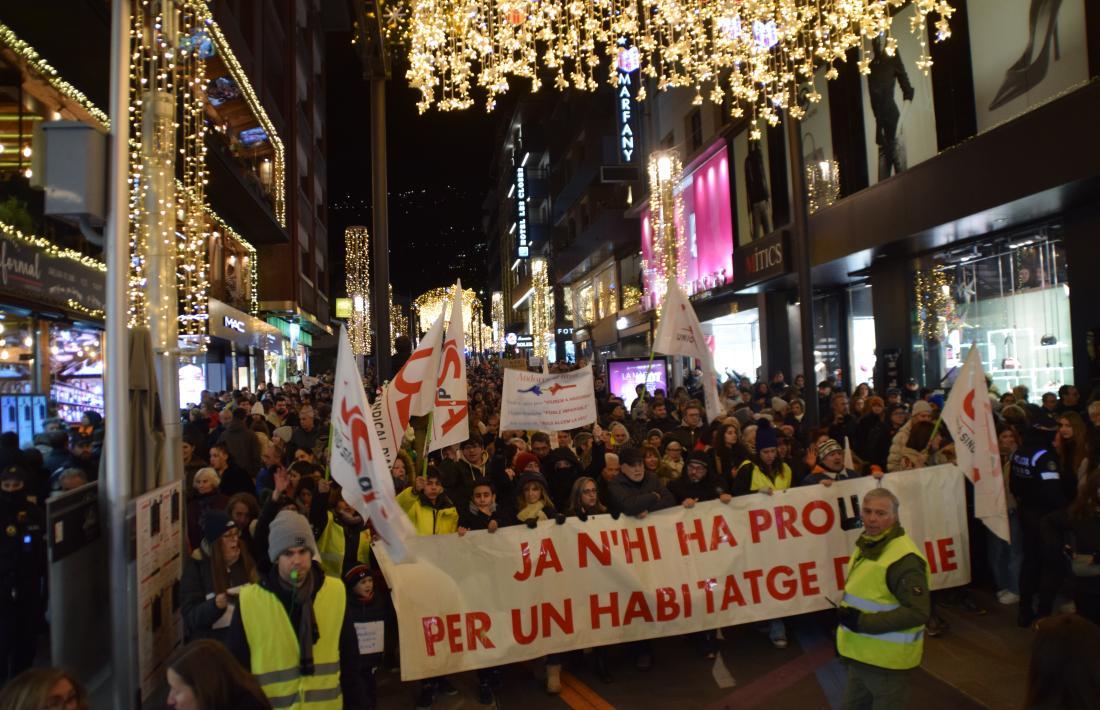 Una de les manifestacions per reivindicar l’accés a l’habitatge digne.