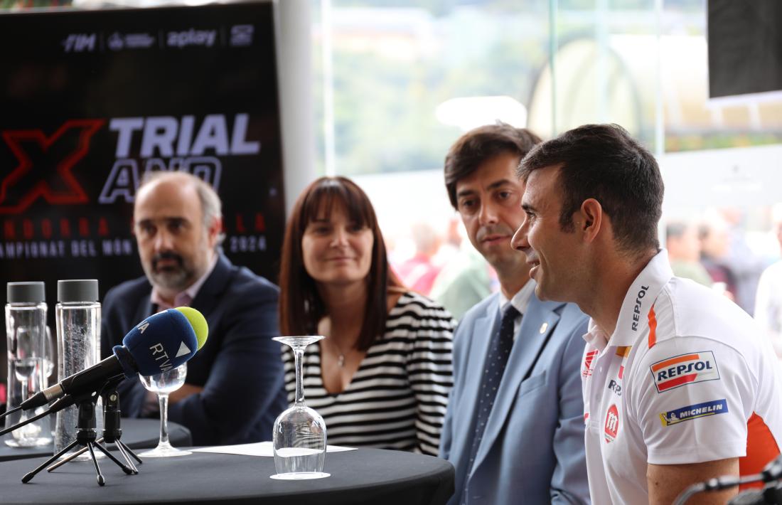 Toni Bou, a la roda de premsa de presentació de l'X-Trial.