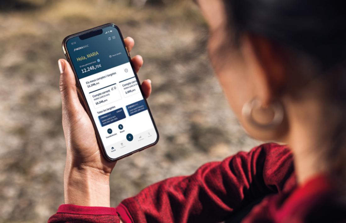 MoraBanc ha millorat l'app i la banca en línia.