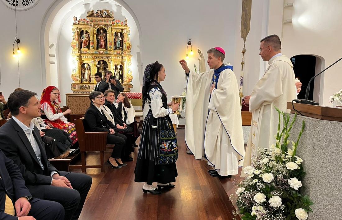 Serrano Pentinat, avui a l’església de la Massana amb la comunitat portuguesa.