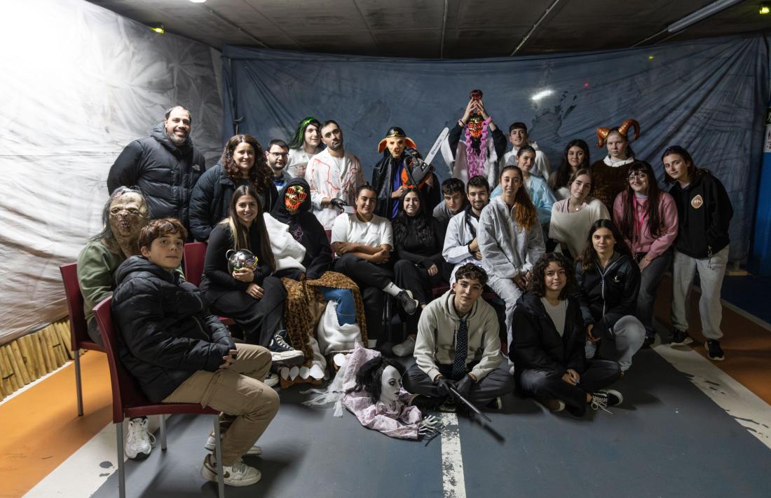 L'equip del Passatge del Terror de la Massana.