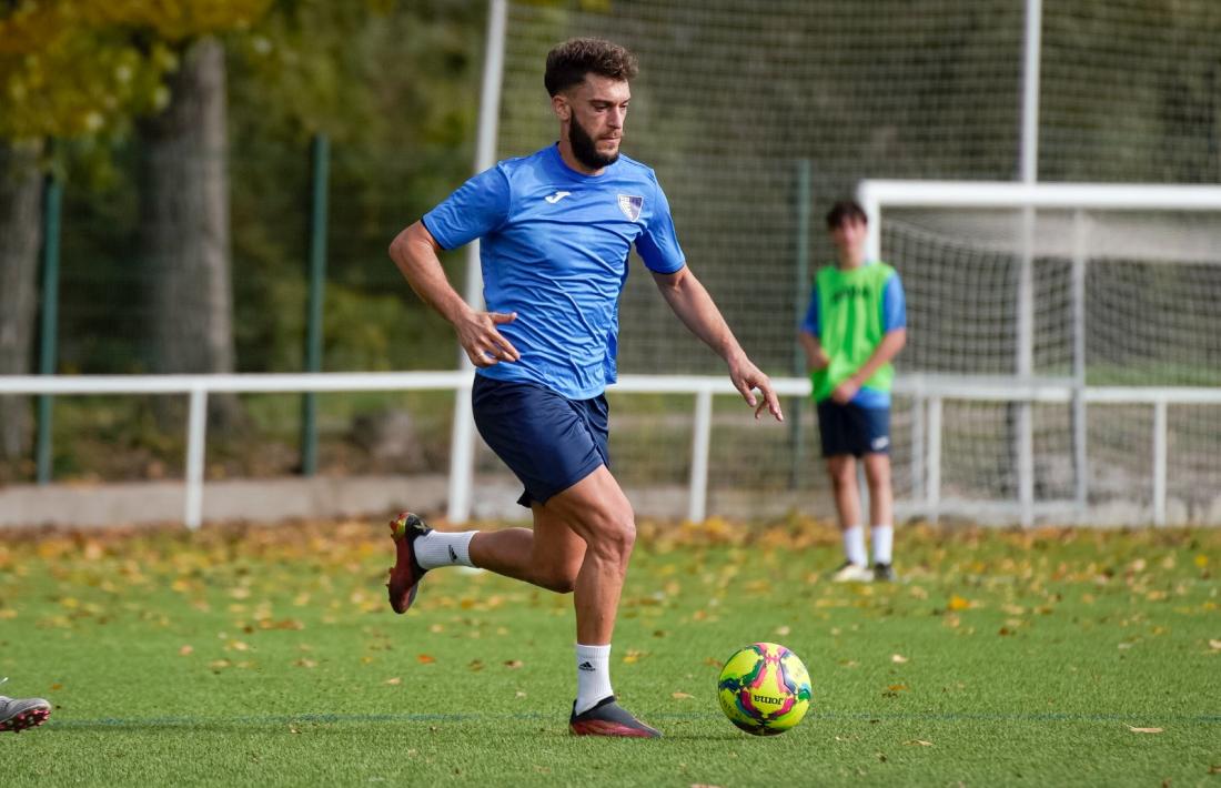 Roberto Torres, entrenant amb l’Inter Club Escaldes a Alàs.