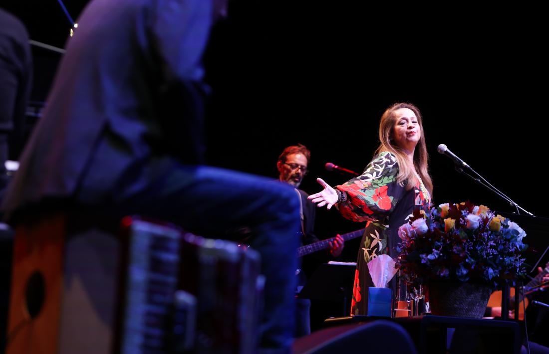 La cantant Perla Batalla, aquesta al Centre de Congressos en la segona vetllada de la Temporada MoraBanc