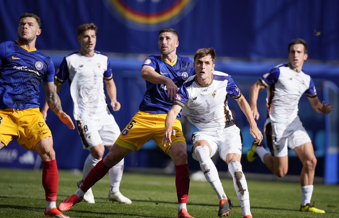 César Morgado, en l’últim partit disputat contra el Barakaldo.