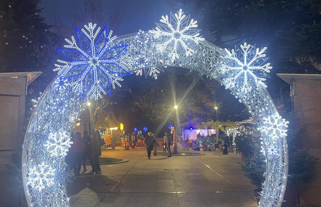 El petit mercat de Nadal d'Escaldes en una edició anterior.