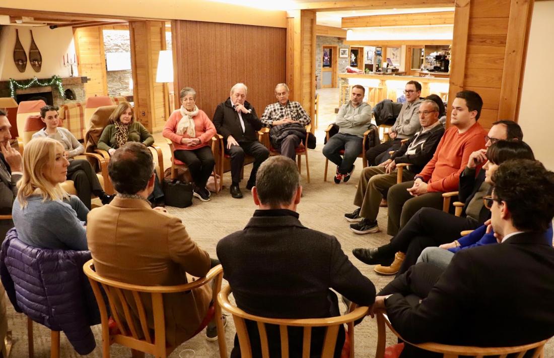 La trobada d'aquest dimecres amb el comitè local de Canillo.