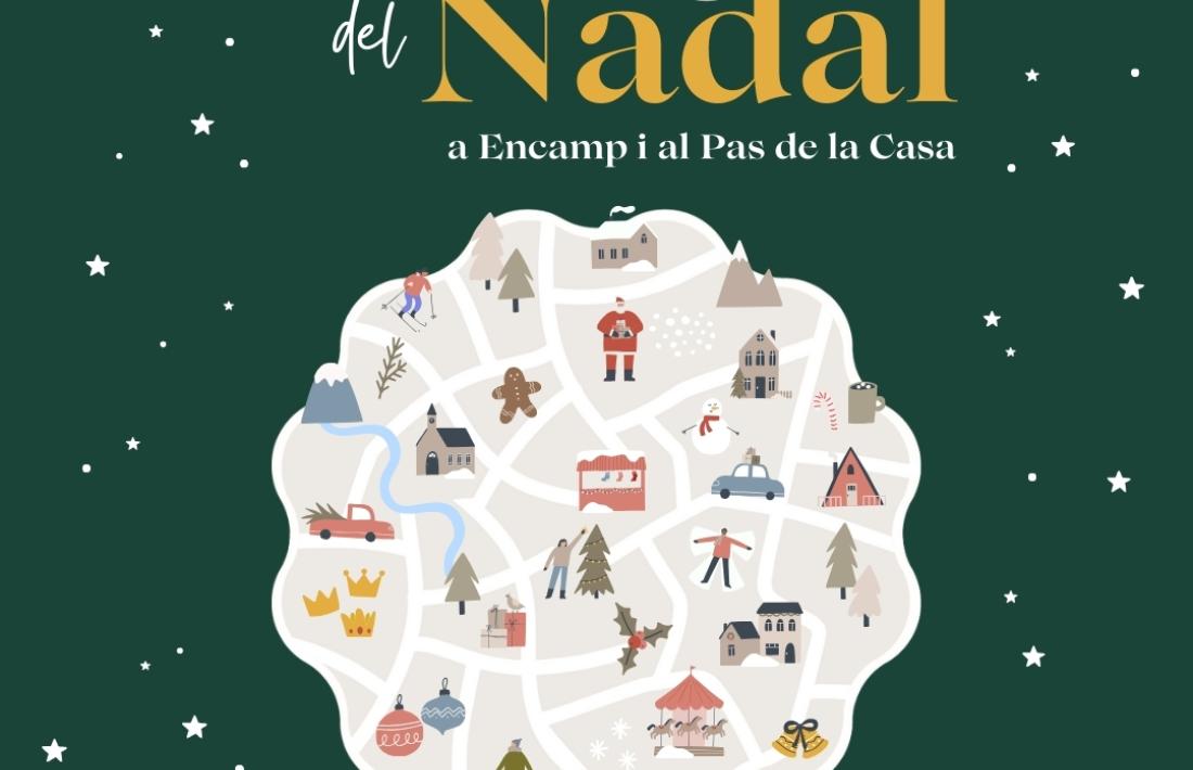 El cartell de les activitats de Nadal d'Encamp.