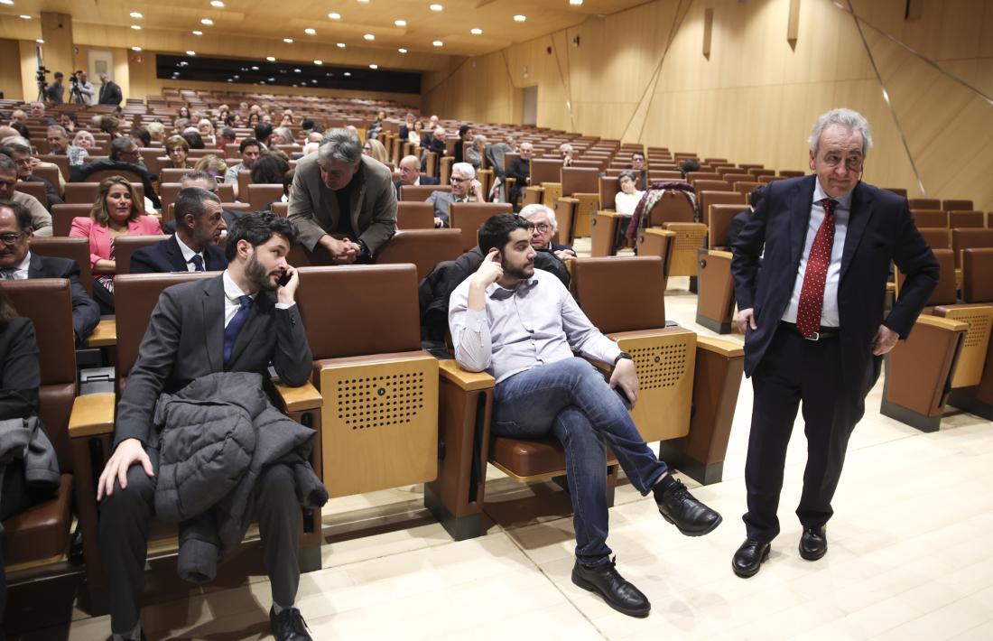 La sala del Centre de Congressos d’Andorra la Vella s'ha omplert per escoltar Bartumeu.