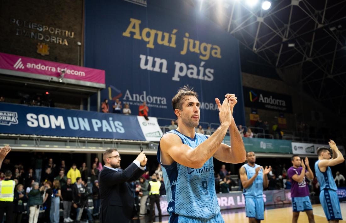 Nacho Llovet, el capità del BC MoraBanc, també lesionat.