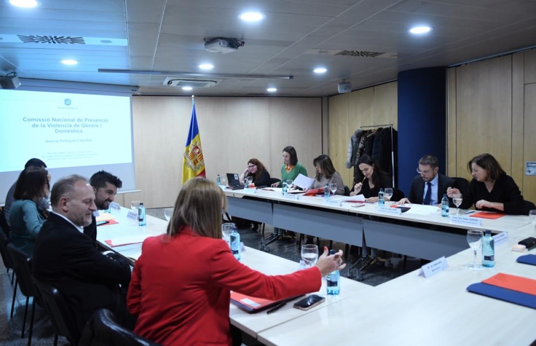 Reunió de la Comissió Nacional de Prevenció de la Violència de Gènere i Domèstica