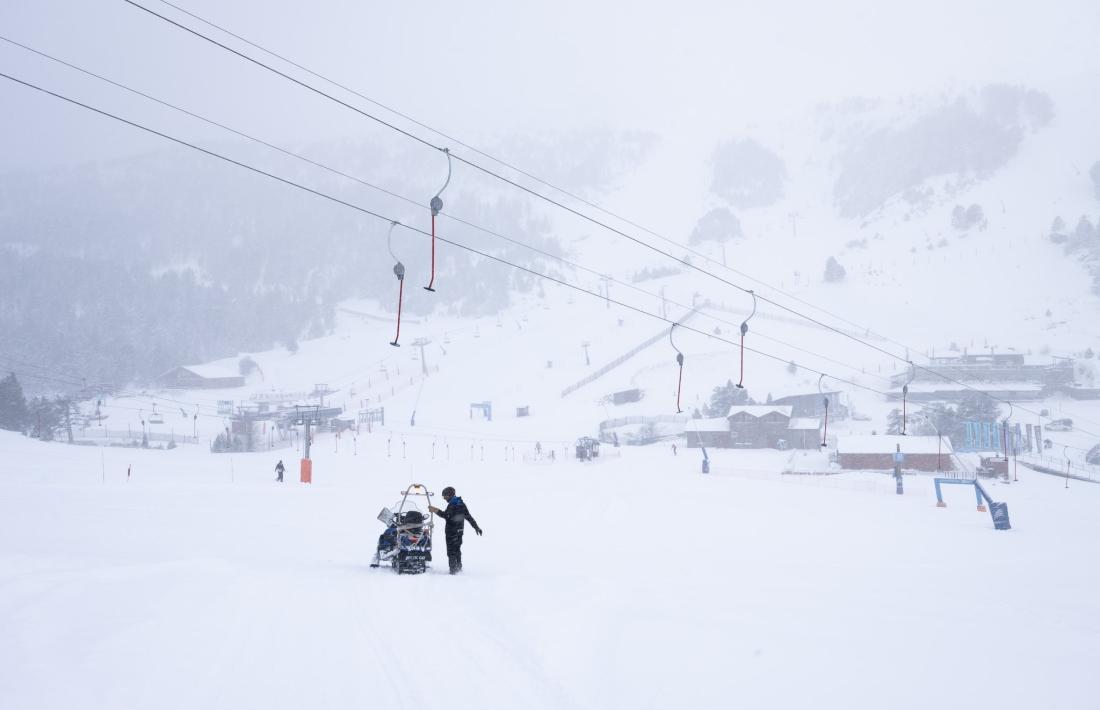 Grandvalira ha obert avui parcialment, amb sis remuntadors.