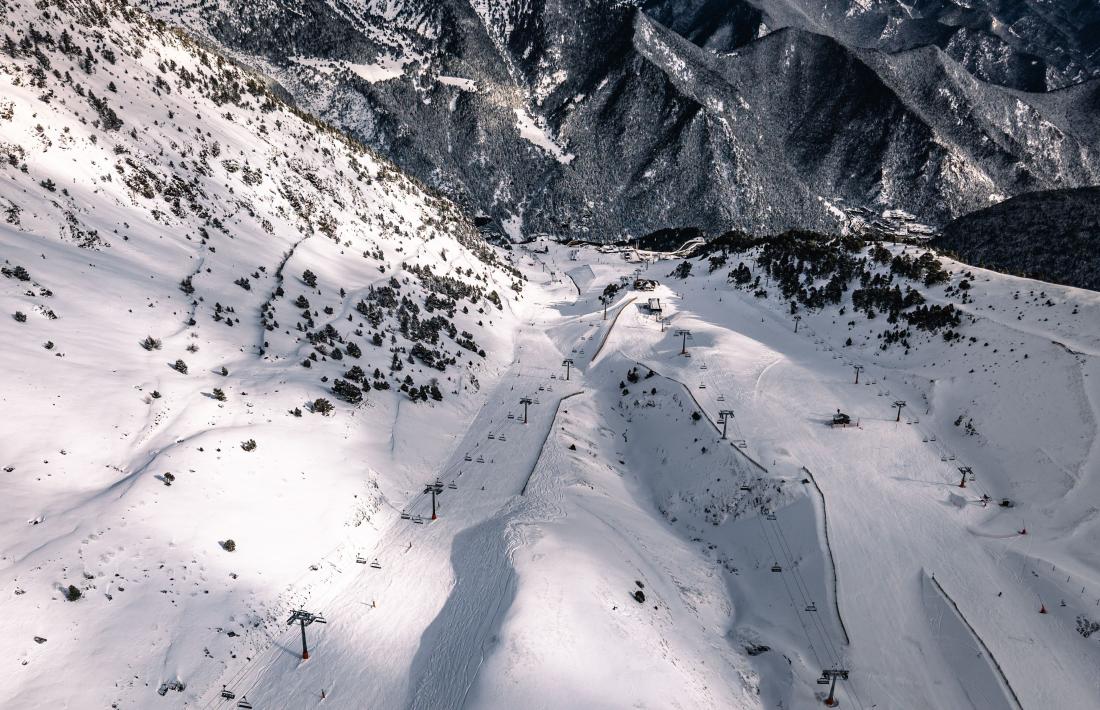 L'estat de les pistes a Pal Arinsal.