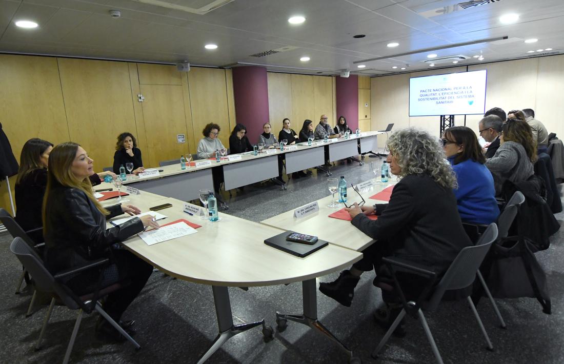 La reunió de seguiment del pacte de salut.