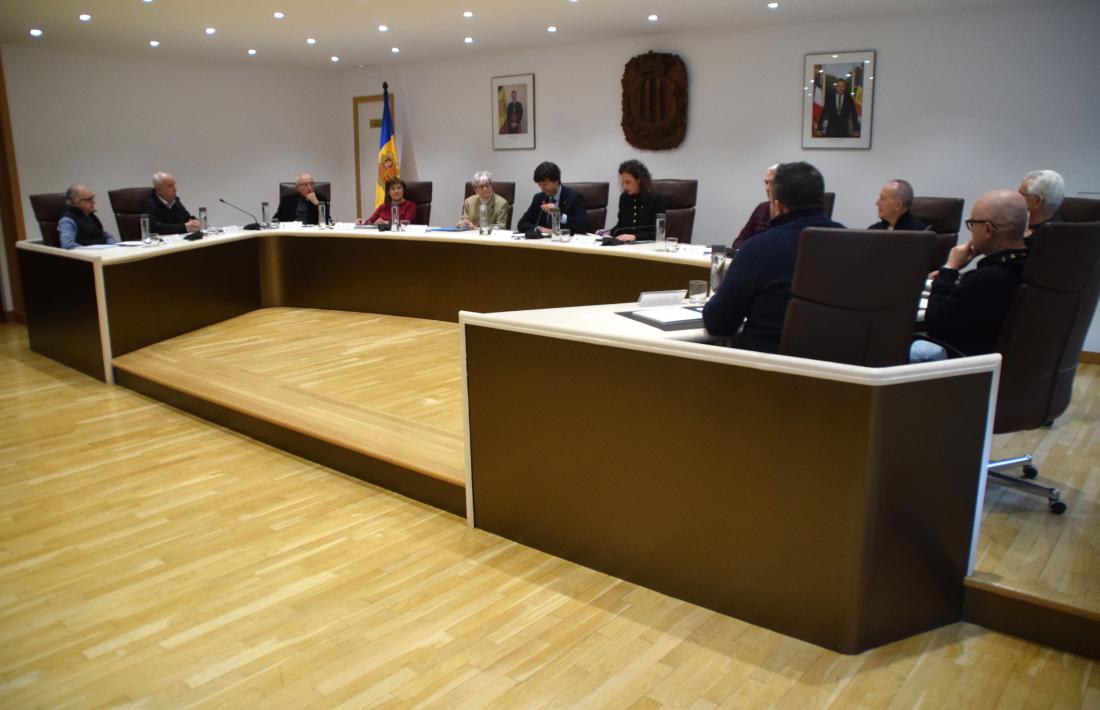 La reunió del Consell de la Gent Gran d'Andorra la Vella.