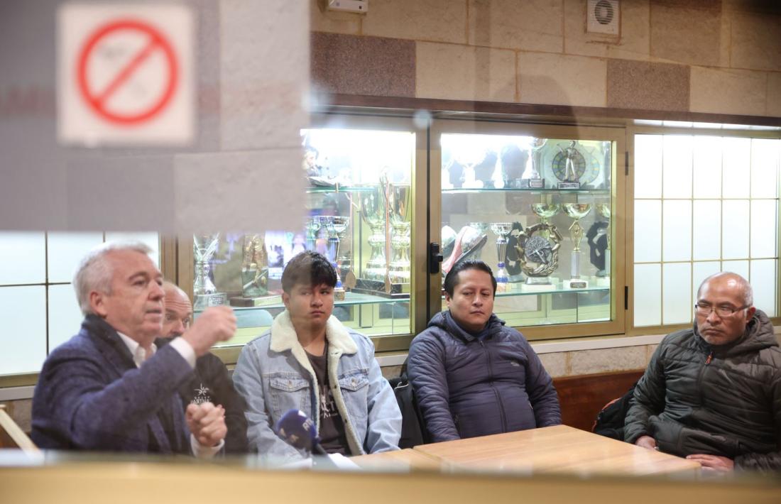 Un moment de la roda de premsa convocada per l'USdA aquest dimecres.