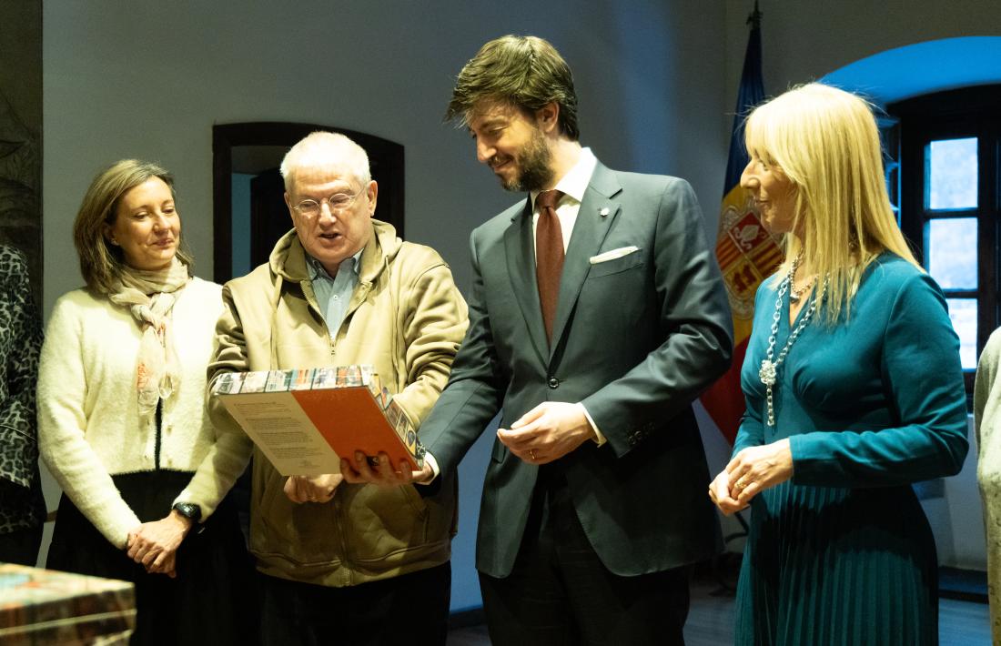 Un moment de l'acte d'entrega celebrat aquesta tarda.