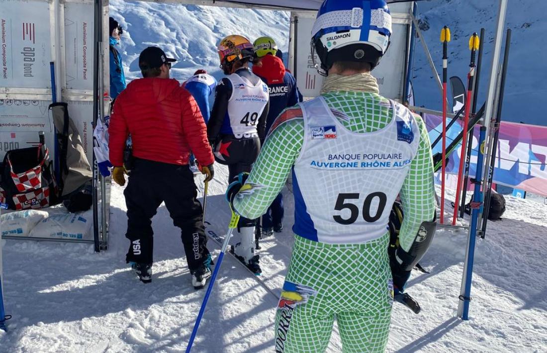 Roger Puig, a la sortida de Tignes.