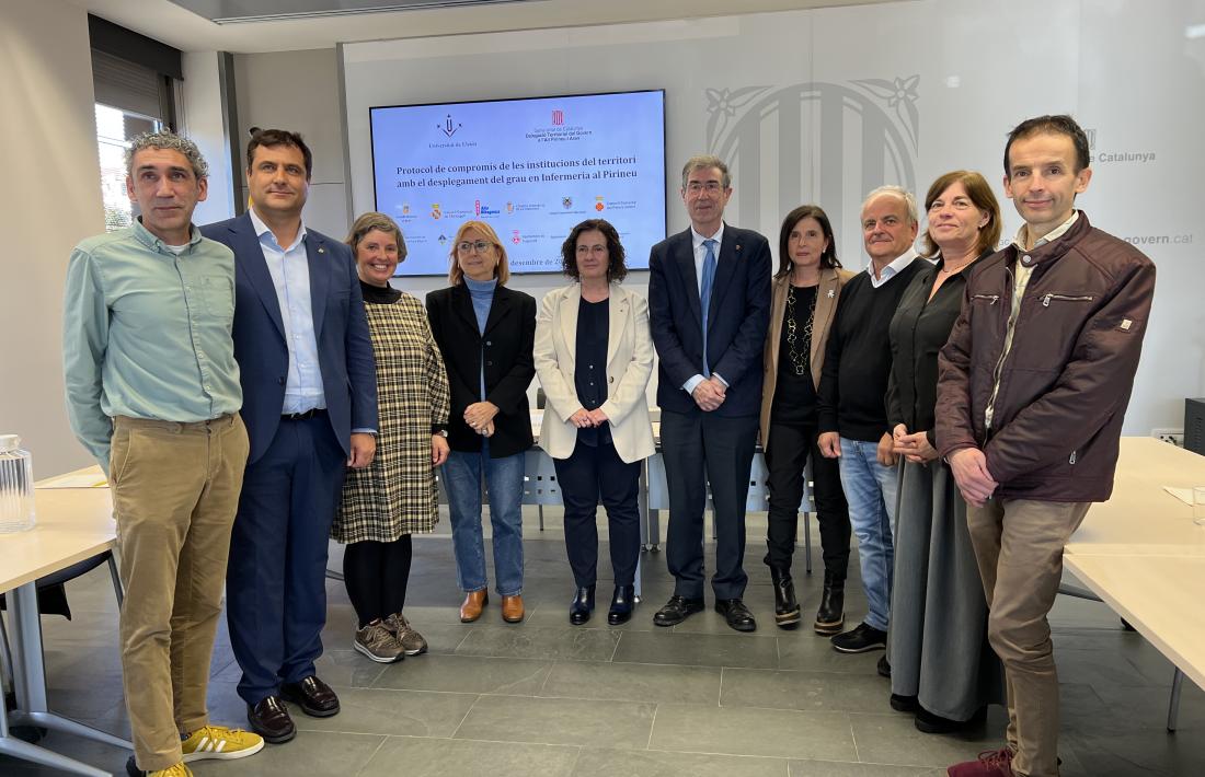 A l’acte de signatura del protocol va assistir la presidenta del Consell Comarcal, Josefina Lladós. 