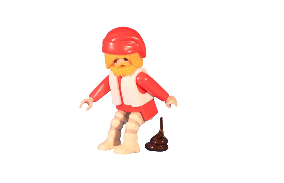 La Mare de Déu, el rei Gaspar i el caganer, en versió Playmobil.