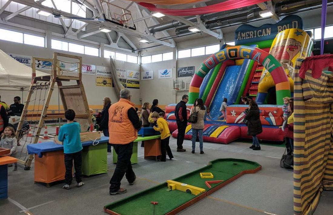 El Parc de Nadal en una edició anterior, a l’interior del Poliesportiu.