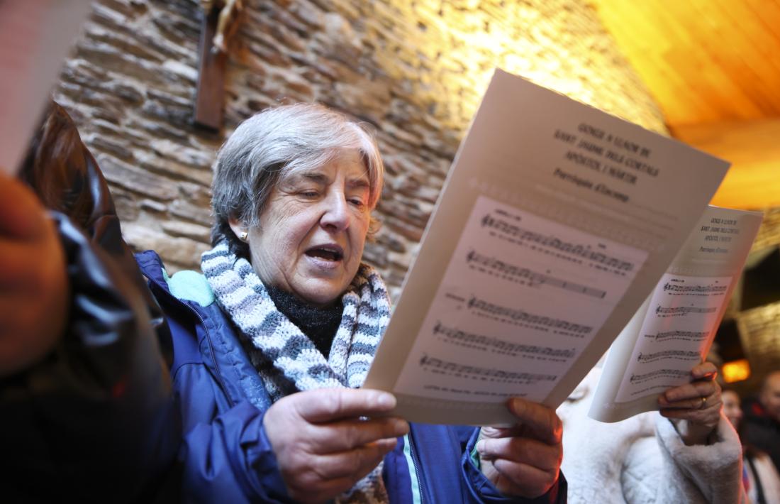 Un dels participants en l’acte commemoratiu.