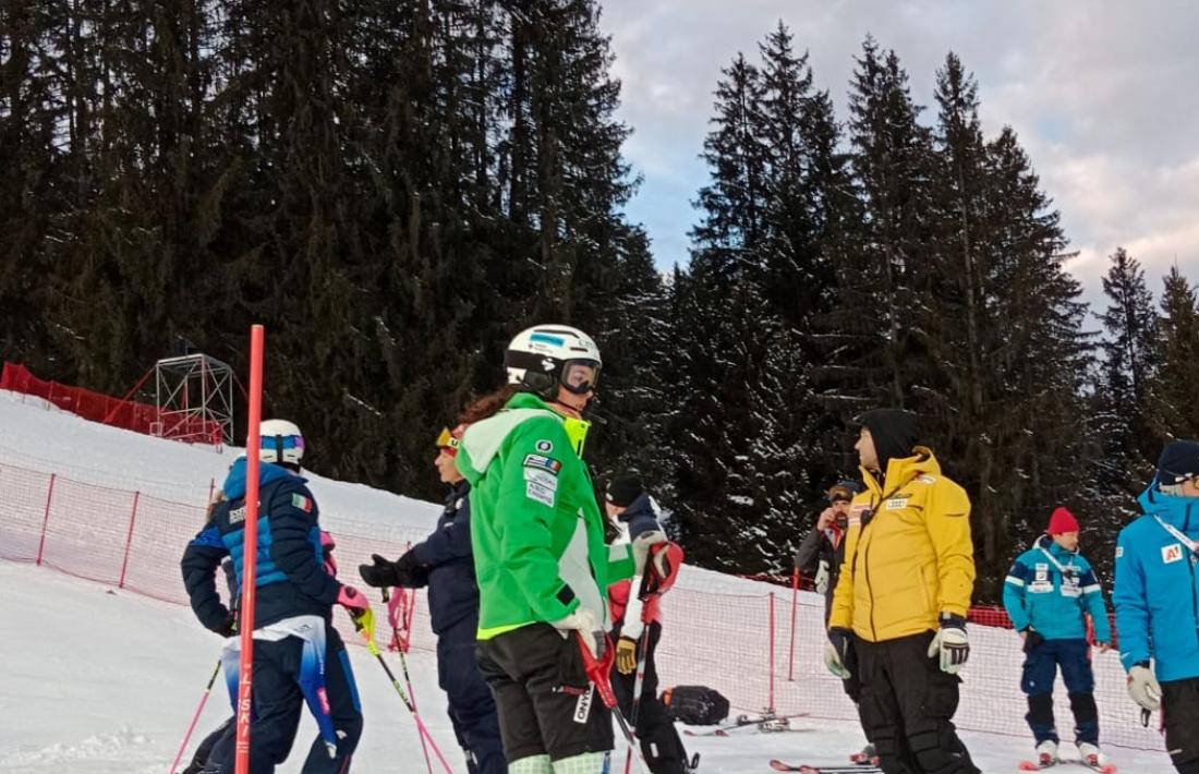 Carla Mijares, abans de competir a la Copa del Món de Flachau.