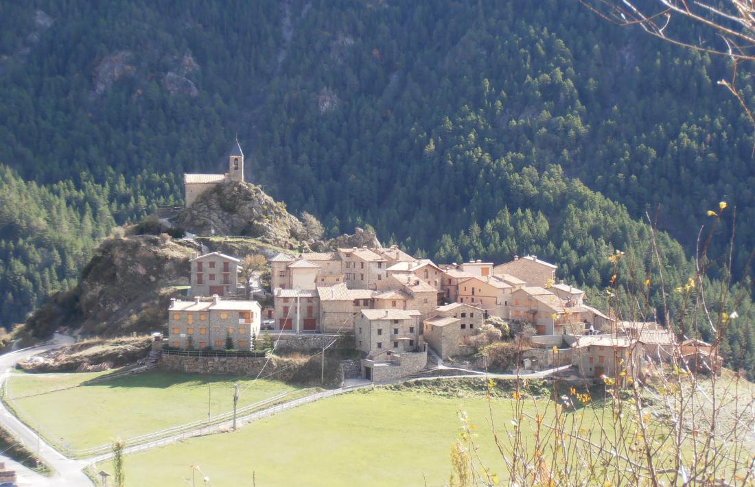 Vista general de Josa del Cadí. 