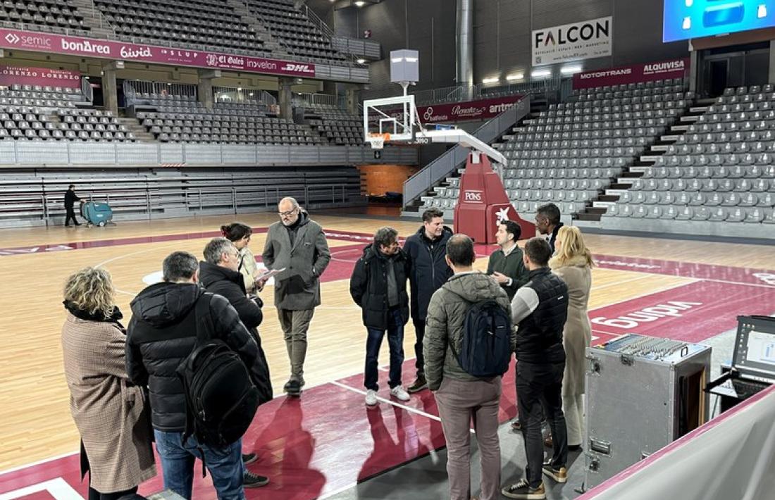 Una delegació andorrana al Barris Nord de Lleida.